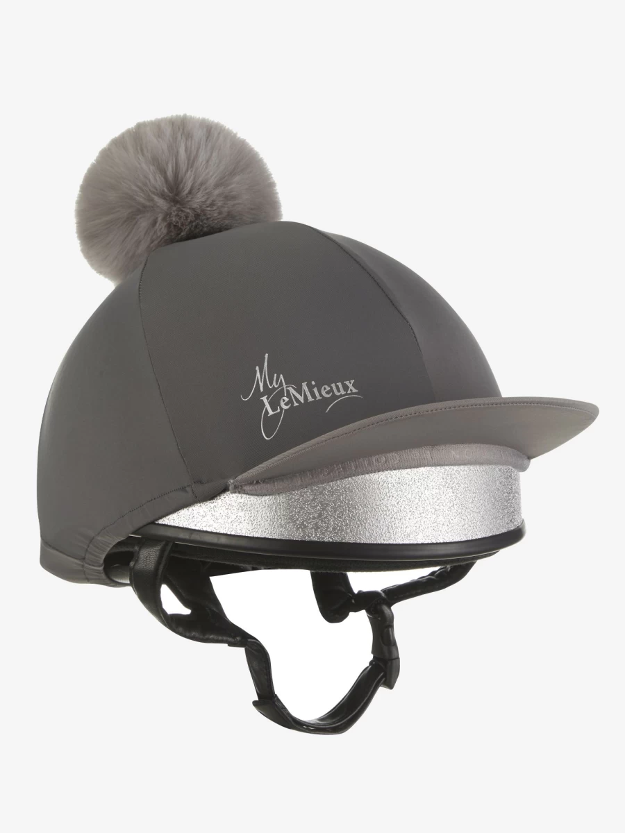 LeMieux Slate Grey Silk Pom Hat - One Size Fits All Elegant Winter Accessory