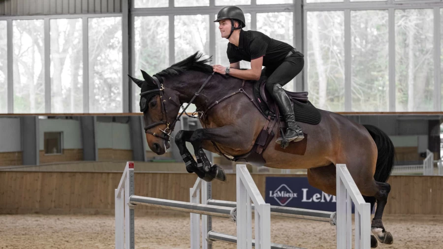 LeMieux Soft Shell Eurojump Square Anti-Slip Saddle Pad - Black