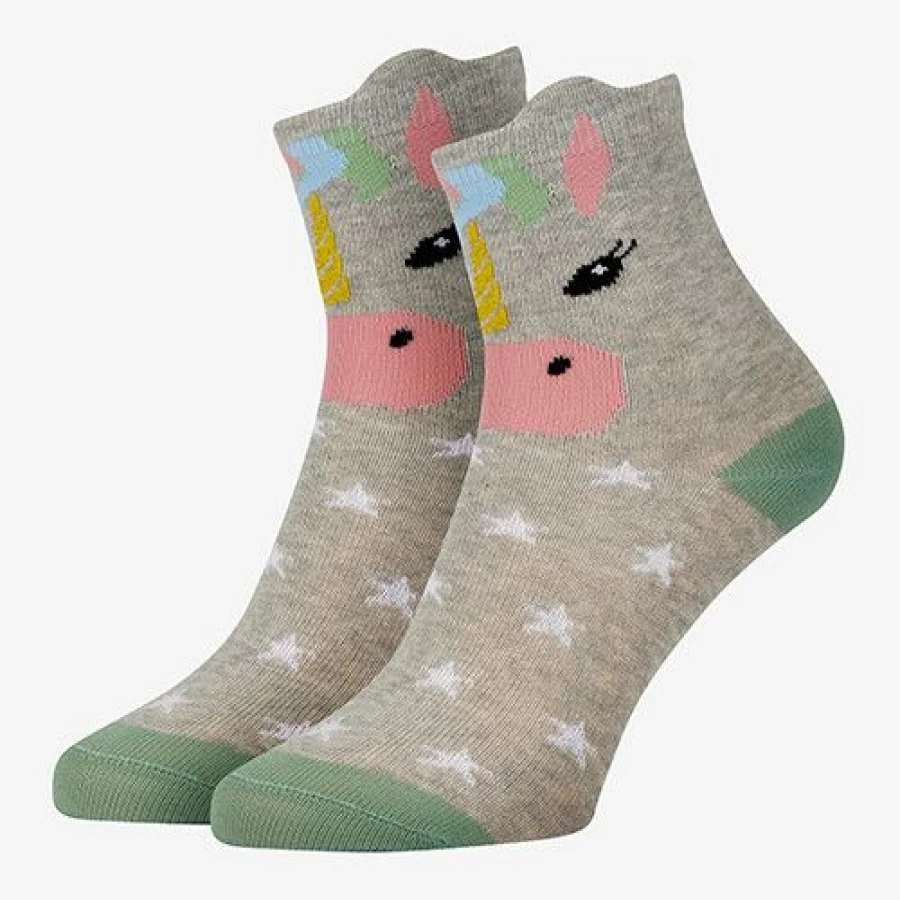 LeMieux Mini Character Socks 2 Pack - Cute & Comfortable Cartoon Ankle Socks for Women & Men