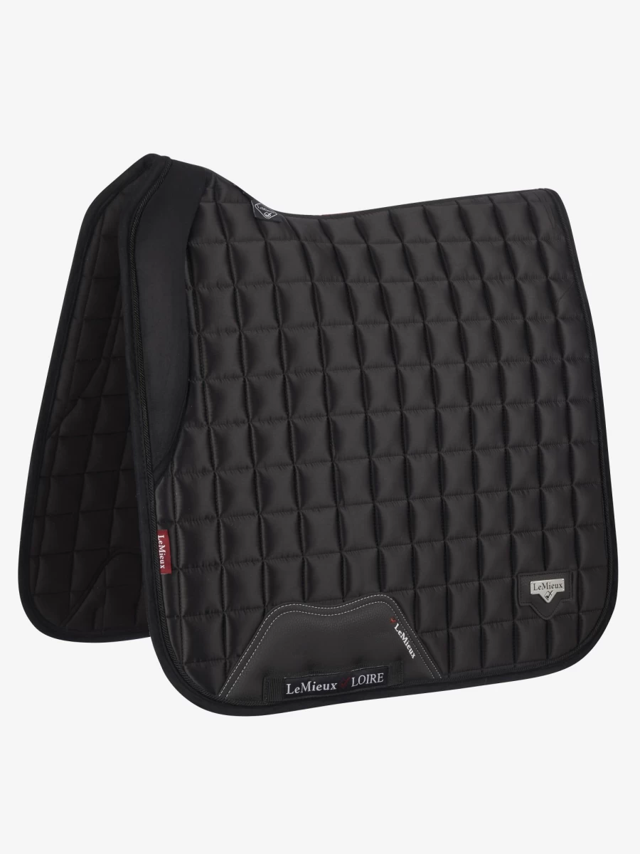 LeMieux Loire Memory Dressage Square Black Equestrian Saddle Pad