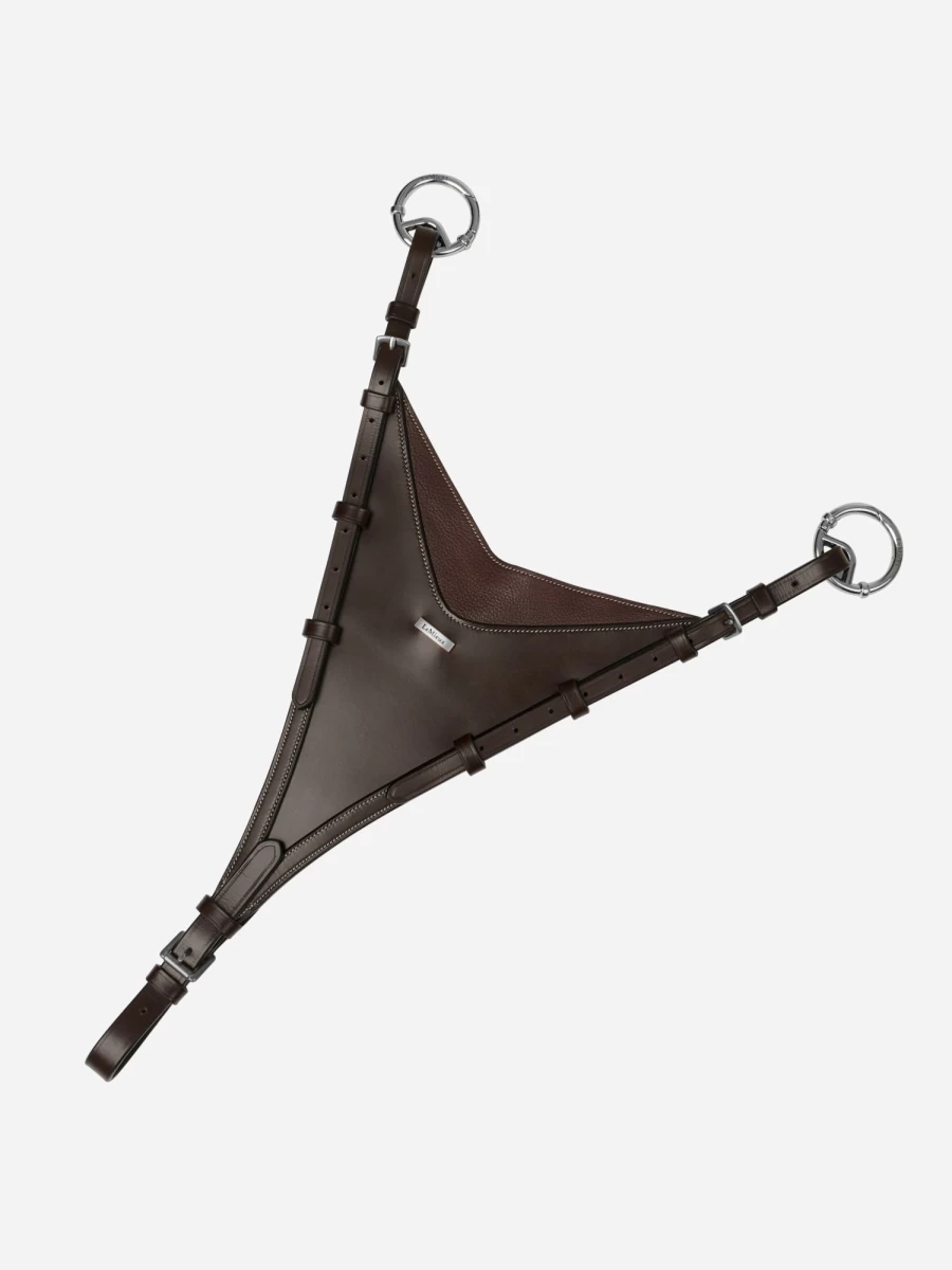 LeMieux Brown/Silver Martingale Bib Attachment for Horse Riding - Kudos Bib by LeMieux