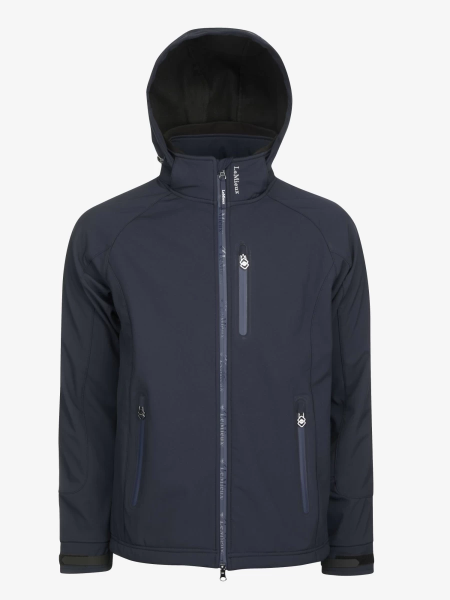 LeMieux Men's Premium Soft Shell Jacket - Waterproof, Windproof & Lightweight Outdoor Coat in Navy Blue