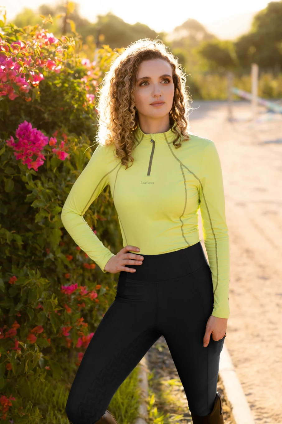 LeMieux Naomi Black Pull On Riding Breeches for Equestrian Comfort
