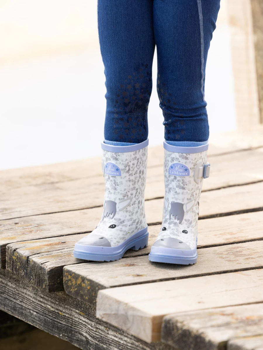 LeMieux Kids Welly Sam Waterproof Rain Boots for Puddle Play