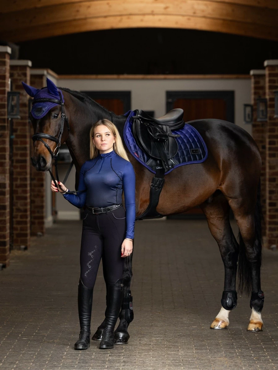 LeMieux Spectrum Base Layer - Ink Blue Performance Riding Shirt