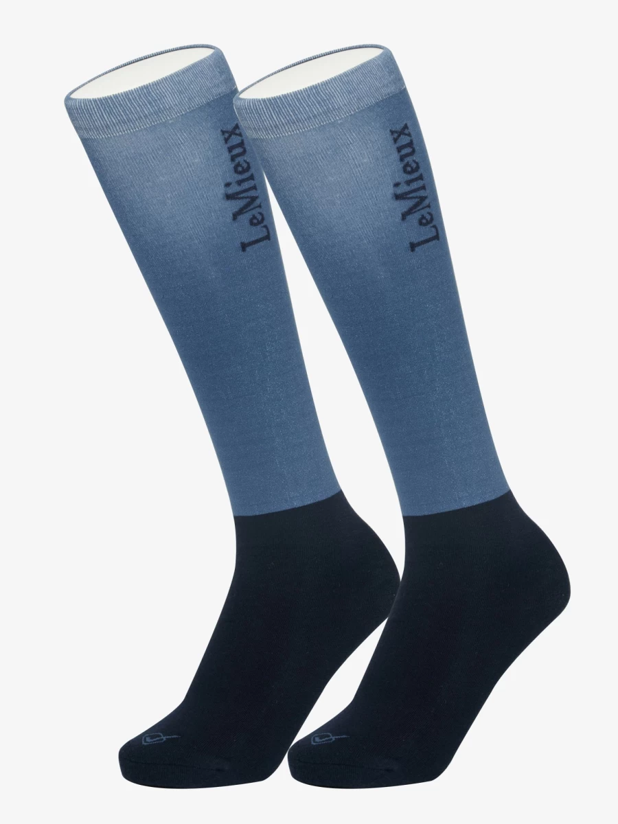 LeMieux Competition Socks Atlantic - Twin Pack for Athletic Performance