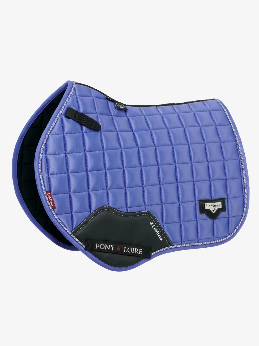 LeMieux Junior Loire Square Jump Saddle in Bluebell for Young Riders